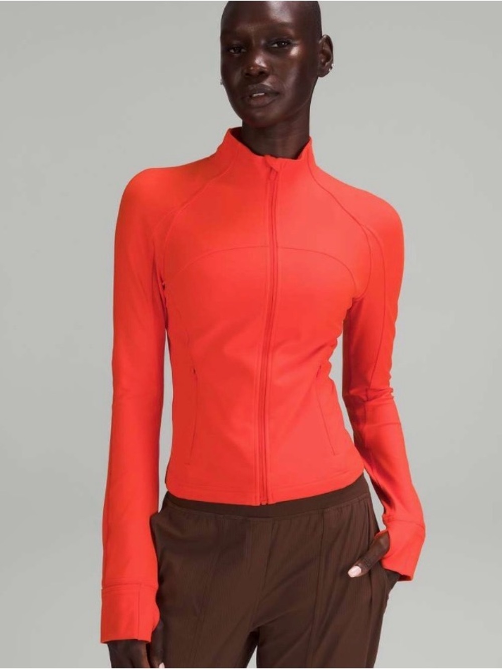 LULULEMON | cropped define nulu jacket size women’s 12 solar orange